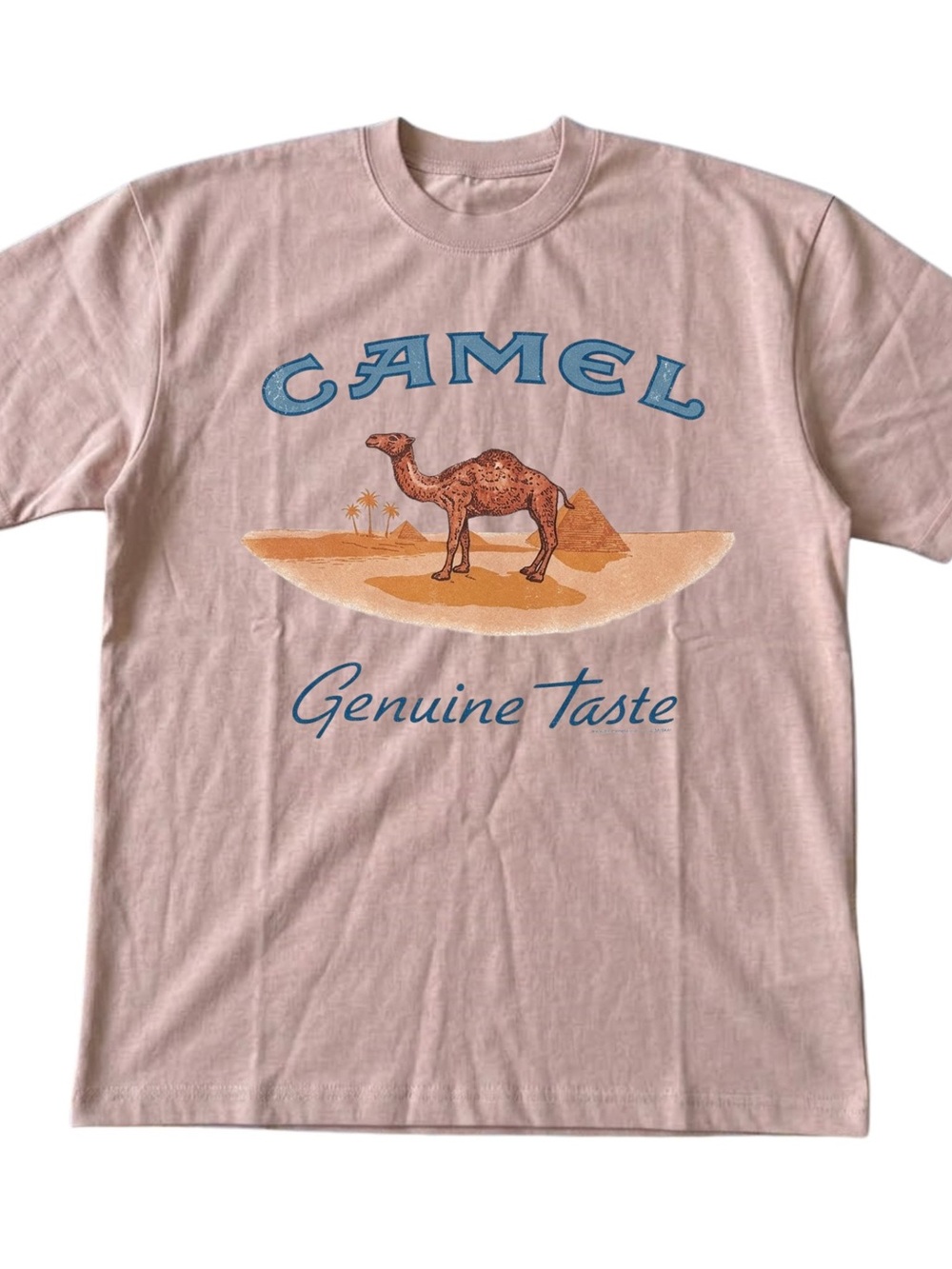 Gildan Pink Camel 'Genuine Taste' Graphic Tee